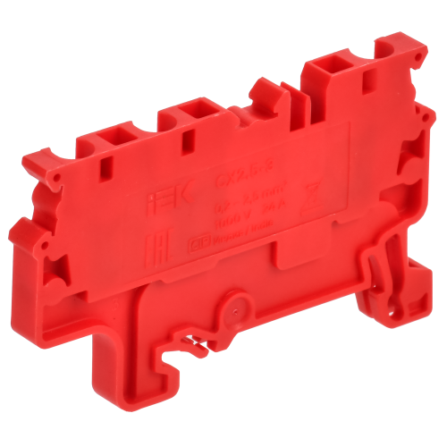 ARMAFIX Клемма пружинная CX2.5-3 трехконтактная красная IEK
