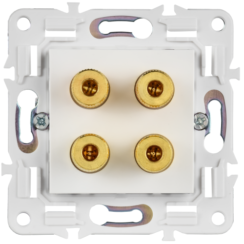 SKANDY Аудиорозетка 4-местная SK-A01W арктический белый IEK SKANDY Аудиорозетка 4-местная SK-A01W арктический белый IEK