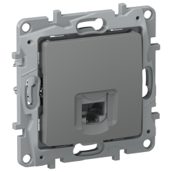 IEKETIKA Розетка компьютерная RJ45 категория 5Е UTP 6715411 мокрый асфальт IEK