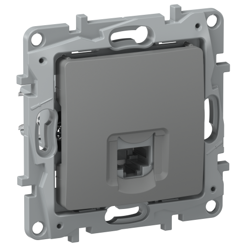 IEKETIKA Розетка компьютерная RJ45 категория 5Е UTP 6715411 мокрый асфальт IEK