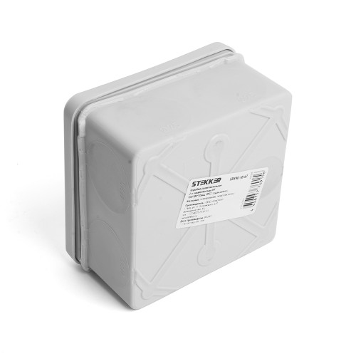 Коробка разветвительная 2х компонентная HF EBX40-38-67, 100*100*50мм, 8 вводов, IP67, серая (GE42455) Коробка разветвительная 2х компонентная HF EBX40-38-67, 100*100*50мм, 8 вводов, IP67, серая (GE42455)