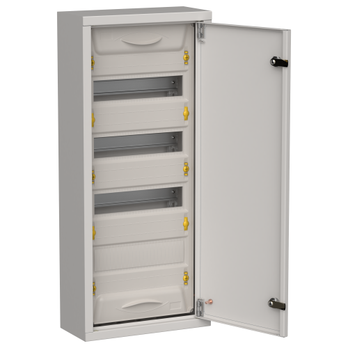 TITAN 5 Корпус металлический ЩРн-48 (1х48) 710х310х140мм IP31 серый (одна дверь) IEK