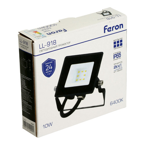 Светодиодный прожектор Feron LL-918 IP65 10W 6400K