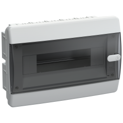 UNION Compact Корпус пластиковый ЩРВ-П-12 IP41 черная прозрачная дверь IEK