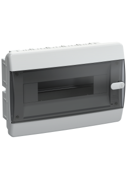 UNION Compact Корпус пластиковый ЩРВ-П-12 IP41 черная прозрачная дверь IEK