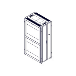 Шкаф Systeme Electric, серия Uniprom, 48U-750/1200, боковые панели 4шт, черный