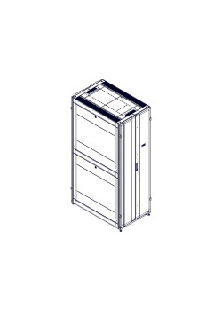 Шкаф Systeme Electric, серия Uniprom, 48U-750/1200, боковые панели 4шт, черный
