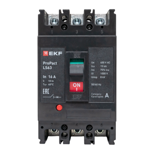 ProPact LS63 16А 3P 15кА EKF ProPact LS63 16А 3P 15кА EKF