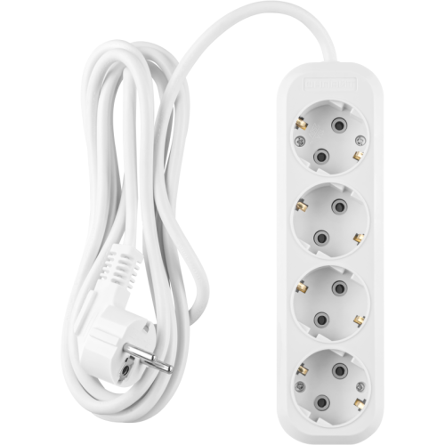 Удлинитель 4х2м с заземл. 16А IP20 90 798 OPE-S-04-200-E-3x1 бел. ОНЛАЙТ 90798