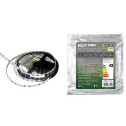Лента светодиодная SMD5050-30 LED/м-IP65-12 В-7,2 Вт/м-3000 К (5 м) TDM