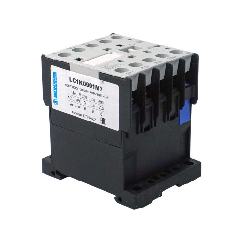 LC1K0901M7, 3P, 9А, 1НЗ, 220В/50/60Гц, винтовой зажим, контактор  электромагнитный  (ЭТ)