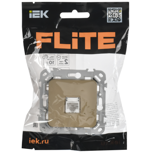FLITE Розетка компьютерная RJ45 категория 5Е UTP РК5е-1-0-ФлХ хаки IEK FLITE Розетка компьютерная RJ45 категория 5Е UTP РК5е-1-0-ФлХ хаки IEK