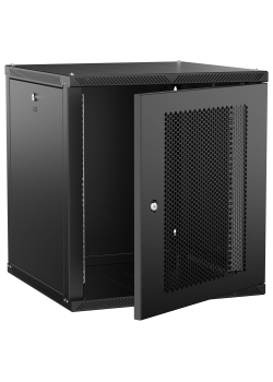 ITK LINEA W Шкаф настенный 12U 600х600мм дверь перфорированная черный 2.0