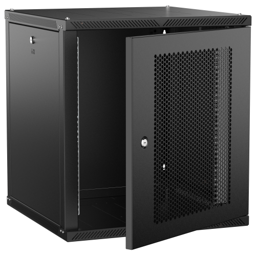 ITK LINEA W Шкаф настенный 12U 600х600мм дверь перфорированная черный 2.0
