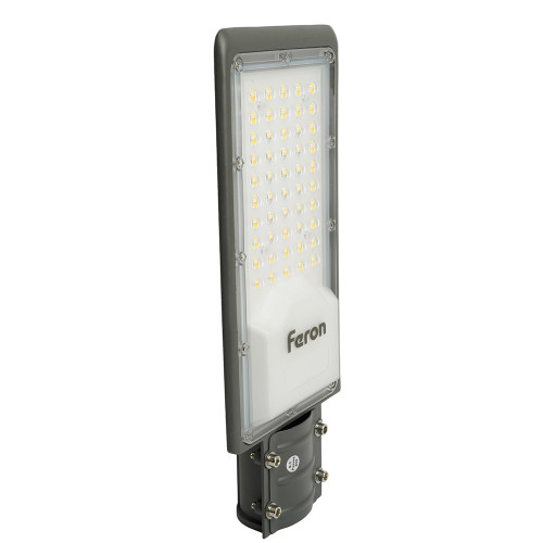 Светодиодный уличный консольный светильник Feron SP3031 30W 6400K 230V, серый Светодиодный уличный консольный светильник Feron SP3031 30W 6400K 230V, серый
