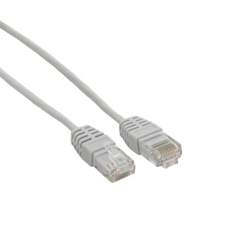 Патч-корд TERACOM Cat.5E (1Гбит/с) неэкран. UTP PVC серый (3м)