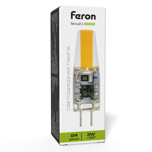 Лампа светодиодная Feron LB-423 G4 3W 230V 4000K