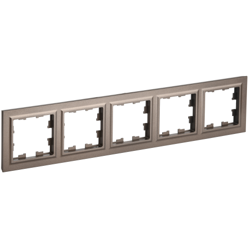 BRITE Рамка 5-местная РУ-5-БрТБ темная бронза IEK
