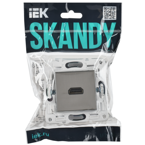 SKANDY Розетка HDMI SK-H01N металл никель IEK