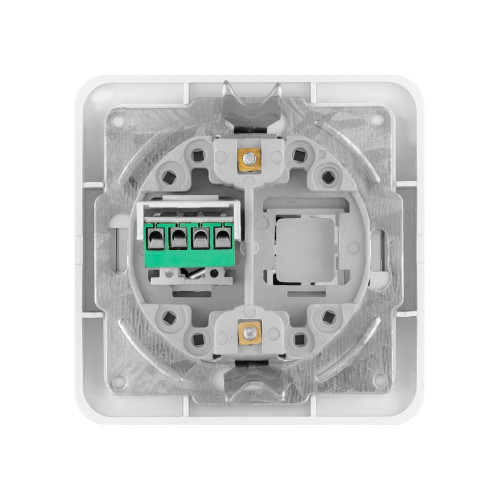 Розетка TФ (RJ-11) белая Розетка TФ (RJ-11) белая