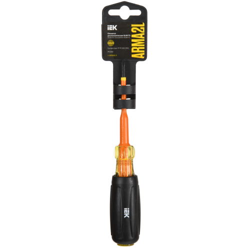 ARMA2L 5 Отвертка диэлектрическая SLIM PH1х80 Т3 IEK ARMA2L 5 Отвертка диэлектрическая SLIM PH1х80 Т3 IEK