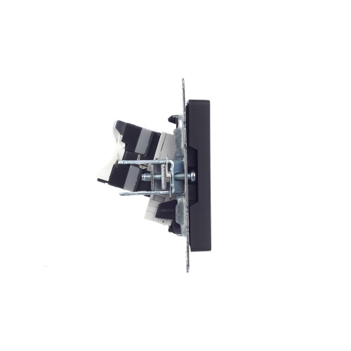 BRITE Розетка двойная RJ11+RJ45 кат.5E РК/Т12-БрГ графит IEK BRITE Розетка двойная RJ11+RJ45 кат.5E РК/Т12-БрГ графит IEK