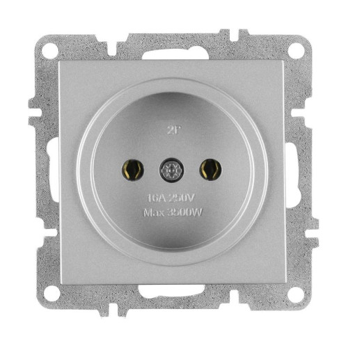 Розетка 1-м СП LAVIN/KAREN 16А IP20 без заземл. механизм сер. ARVIA 50 03 2000 215