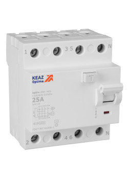 ВДТ без защиты от сверхтоков OptiDin DM63-4425-AC-4,5-УХЛ4 (4P, 25, 300mA)