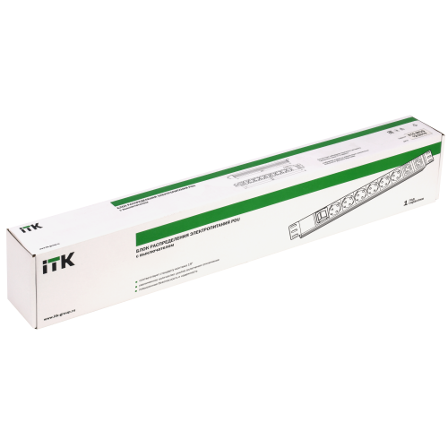ITK PDU 6 розеток немецкий стандарт + 2 С13 c LED выключателем 1U вход С14 без кабеля алюминиевый профиль ITK PDU 6 розеток немецкий стандарт + 2 С13 c LED выключателем 1U вход С14 без кабеля алюминиевый профиль
