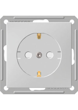 W59 РОЗЕТКА с заземлением со шторками, 16А, механизм, БЕЛЫЙ
