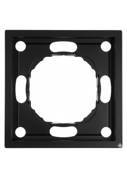 Рамка STEKKER, PFR00-5001-05 1-местная, серия Эмили, черный уголь, soft touch