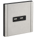 FORTE&PIANO Розетка USB A+A 3,1А FP749M металл никель IEK FORTE&PIANO Розетка USB A+A 3,1А FP749M металл никель IEK