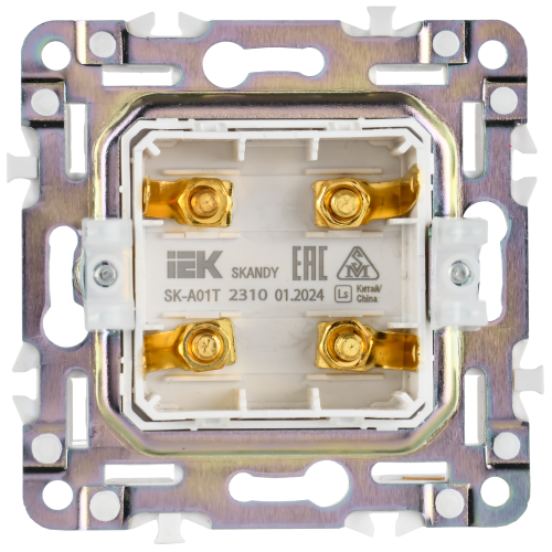 SKANDY Аудиорозетка 4-местная SK-A01T титан IEK SKANDY Аудиорозетка 4-местная SK-A01T титан IEK