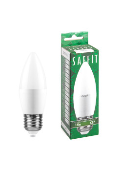 Лампа светодиодная SAFFIT SBC3715 Свеча E27 15W 230V 4000K