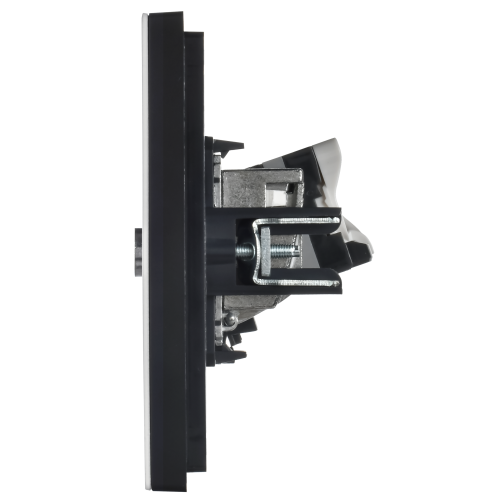 FORTE&PIANO Розетка двойная TV+RJ45 кат.5E FP236M металл белый IEK