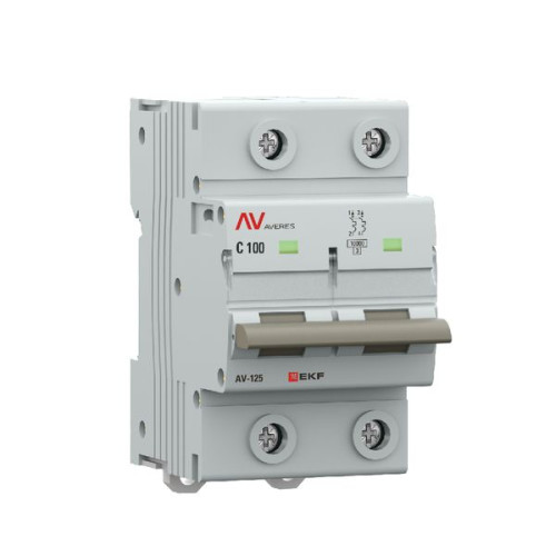 AV-125 2P 100A (C) 10kA EKF AVERES