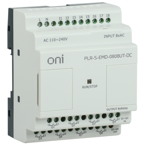 Логическое реле PLR-S. Расширение 8DI/8DO (T) 24В DC ONI