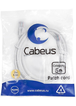 Cabeus PC-UTP-RJ45-CAT.5E-2M-WH
