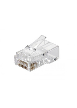 Вилка RJ45 Q-PLUG кат.6 UTP для полевой установки без цвета (уп.50шт) Eurolan 13A-U6-11WT