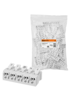 Клемма пружинная соединительная КСП5-3L+N+PE, 16 A TDM