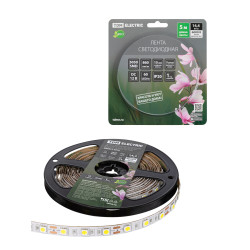 Лента светодиодная SMD5050-60 LED/м-IP20-12 В-14,4 Вт/м-6000 К (5 м) блистер TDM