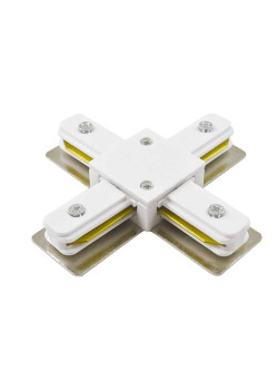 Коннектор X-образный PTR CX-WH накладной/подвесной шинопровод бел. Pro JazzWay 5010888