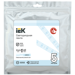 Лента светодиодная 5м LSR-5050W60-14,4-IP20-12В IEK
