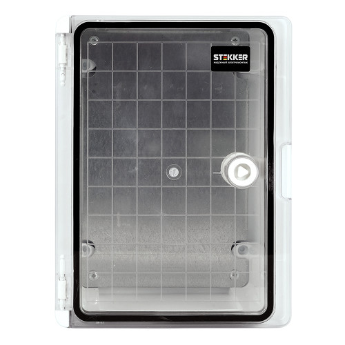 Корпус пластиковый ЩМПп STEKKER EBX60-6/04-65 IP65 c прозрачной дверью (280*210*130) пластик, серия ArcaWP65+ Корпус пластиковый ЩМПп STEKKER EBX60-6/04-65 IP65 c прозрачной дверью (280*210*130) пластик, серия ArcaWP65+