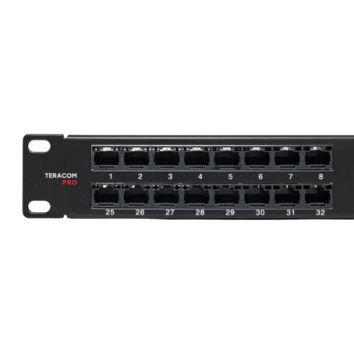 Патч-панель высокой плотности TERACOM PRO 19'' Cat.5E 1U неэкран. UTP 48 портов RJ-45 Dual IDC с органайзером Патч-панель высокой плотности TERACOM PRO 19'' Cat.5E 1U неэкран. UTP 48 портов RJ-45 Dual IDC с органайзером