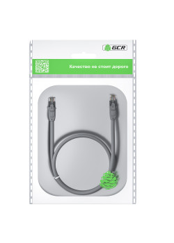 Greenconnect RJ45(m) - RJ45(m) Cat.6 UTP  0.5м серый