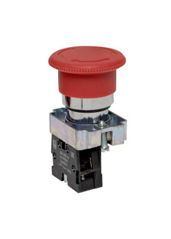 Кнопка BS542 поворотная красная грибок NC EKF