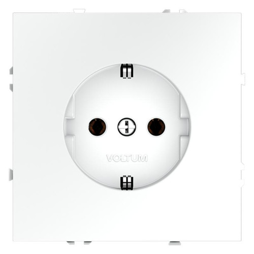 Розетка 1-м СП S70 16А с заземл. механизм бел. матов. Voltum VLS040102 Розетка 1-м СП S70 16А с заземл. механизм бел. матов. Voltum VLS040102