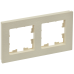 BRITE Рамка 2-местная РУ-2-Бр бежевый рифленый IEK BRITE Рамка 2-местная РУ-2-Бр бежевый рифленый IEK