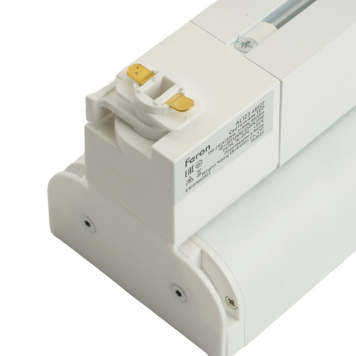 Светодиодный светильник Feron AL123 трековый однофазный на шинопровод 2*30W 6500K 60 градусов белый Светодиодный светильник Feron AL123 трековый однофазный на шинопровод 2*30W 6500K 60 градусов белый